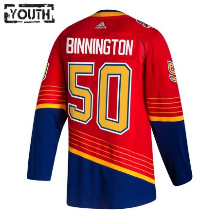 St. Louis Blues Jordan Binnington 50 2020-21 Reverse Retro Authentic Shirt - Kinderen